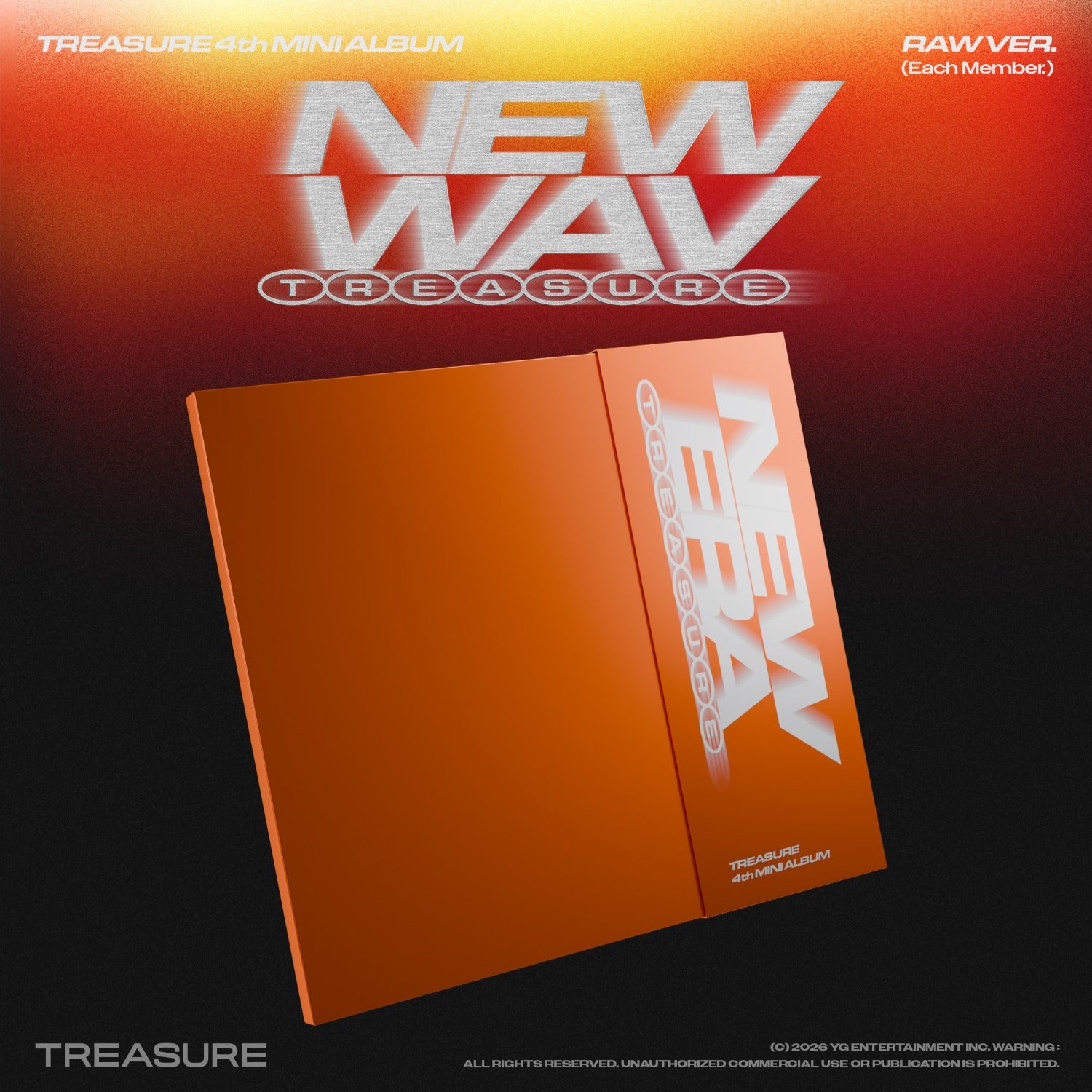 TREASURE - 4th MINI ALBUM [NEW WAV] RAW VER. (PARK JEONG WOO) - Album Kpop Ma Petite Corée