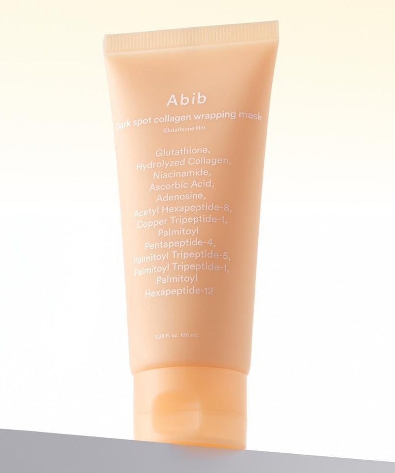 Masque ABIB Blemish Collagen Wrapping Mask Glutathione Film 100ml avec Glutathione et Collagène pour une peau éclatante.