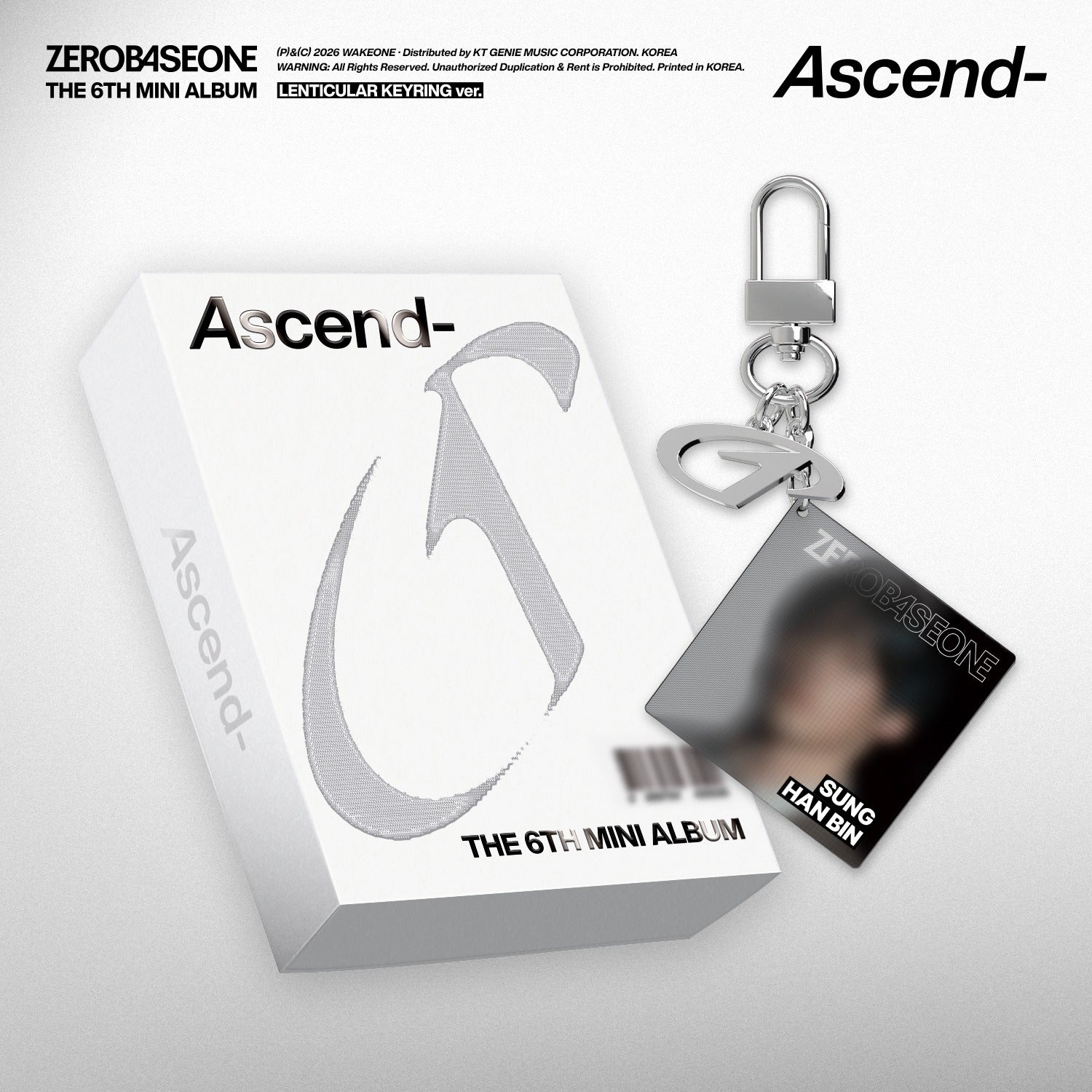 ZEROBASEONE - The 6th Mini Album [Ascend-] (LENTICULAR KEYRING Ver.) (Random 1 of 5) - Album Kpop Ma Petite Corée