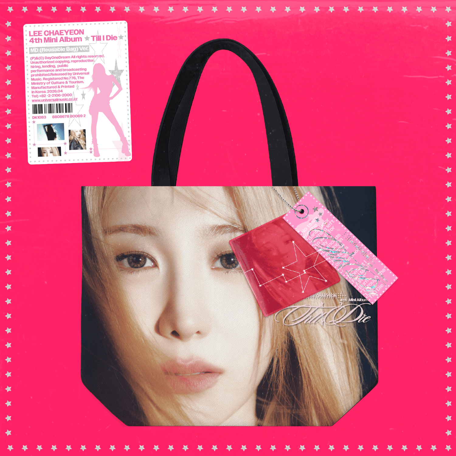 LEE CHAEYEON - 4th Mini Album [Till I Die] [MD (Reusable Bag) Ver.] - Album Kpop Ma Petite Corée