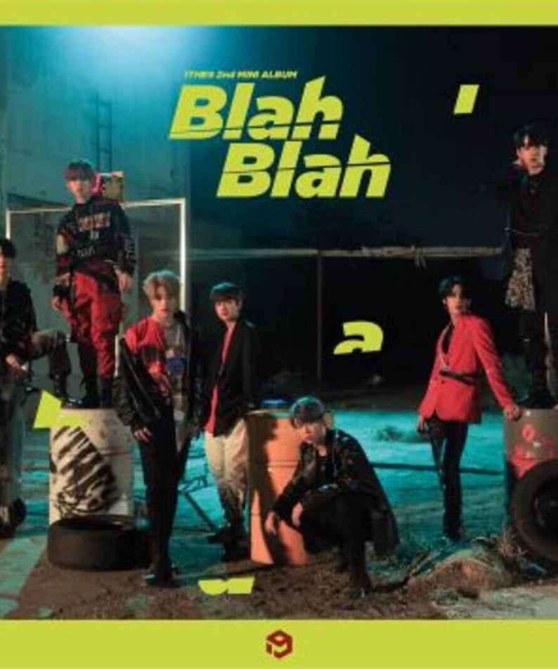1 THE9 - 2nd Album [BLAH BLAH] - Album Kpop, visuel du groupe 1THE9 en scène, couleurs vives et affichage BLAH BLAH
