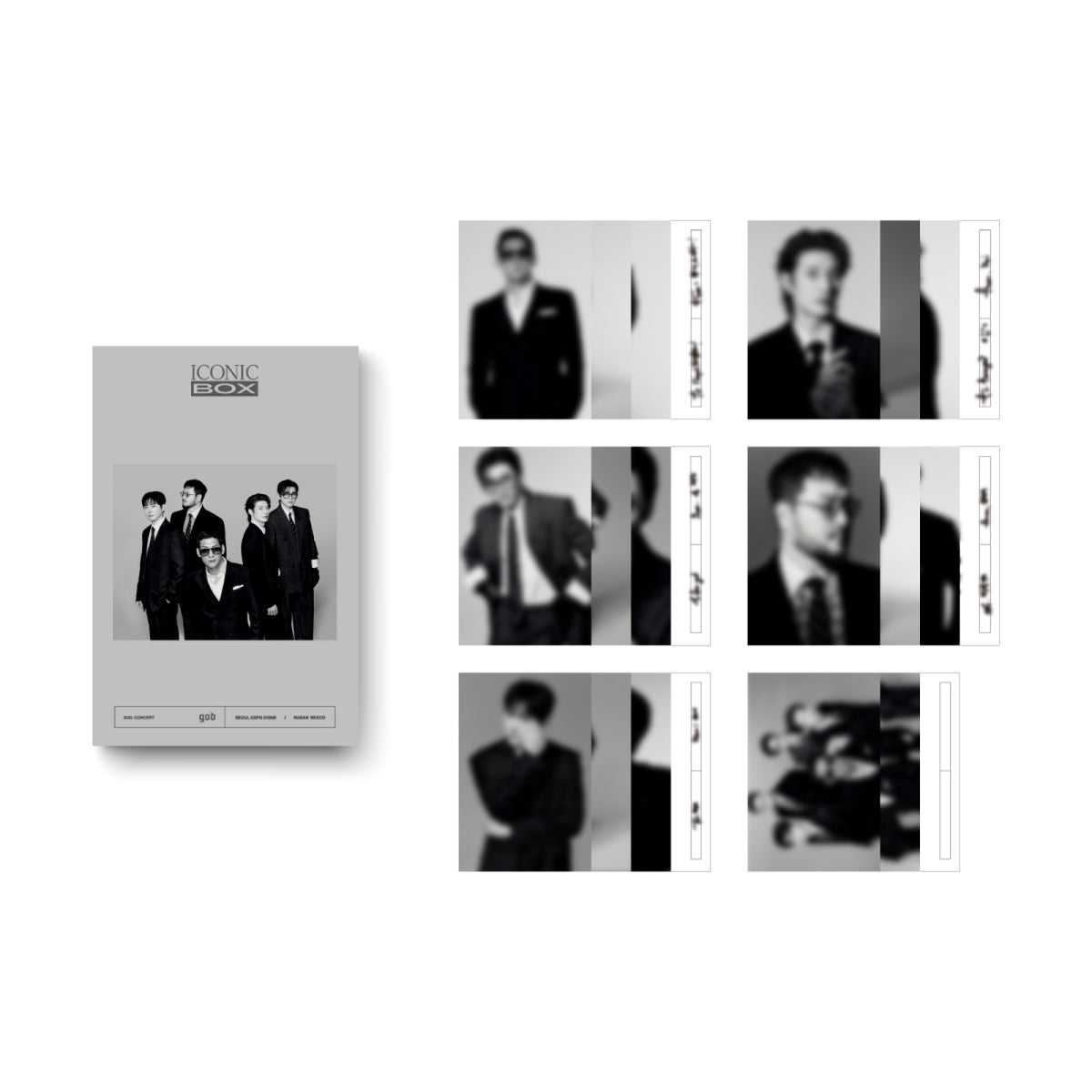 god god - Postcard Book - 2025 god CONCERT [ICONIC BOX] Official MD