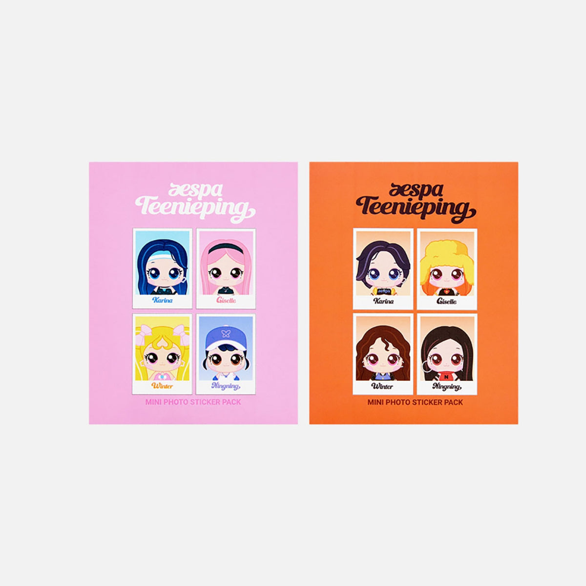 aespa aespa - Teenieping X aespa ID Photo Sticker Set - Official MD