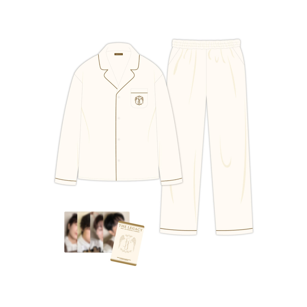Forestella Forestella - Silk Pajama Set - White - THE LEGACY Concert MD