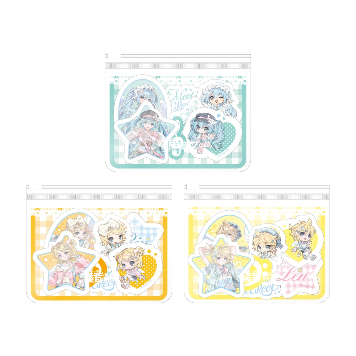 MIKU & RIN & LEN MIKU & RIN & LEN - Sticker Set 19 - Official Pop-up Store MD