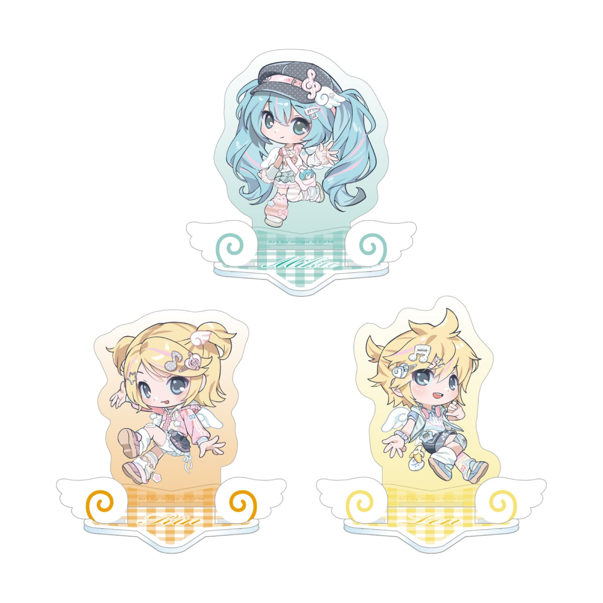 MIKU, RIN & LEN MIKU & RIN & LEN - Mini Acrylic Stand - Meet and Greet - Official MD