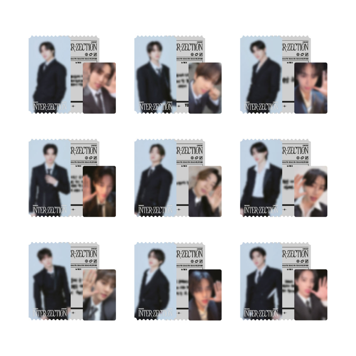 THE BOYZ THE BOYZ - Photo Ticket Set - CONCERT [INTER-ZECTION] - MD Officiel