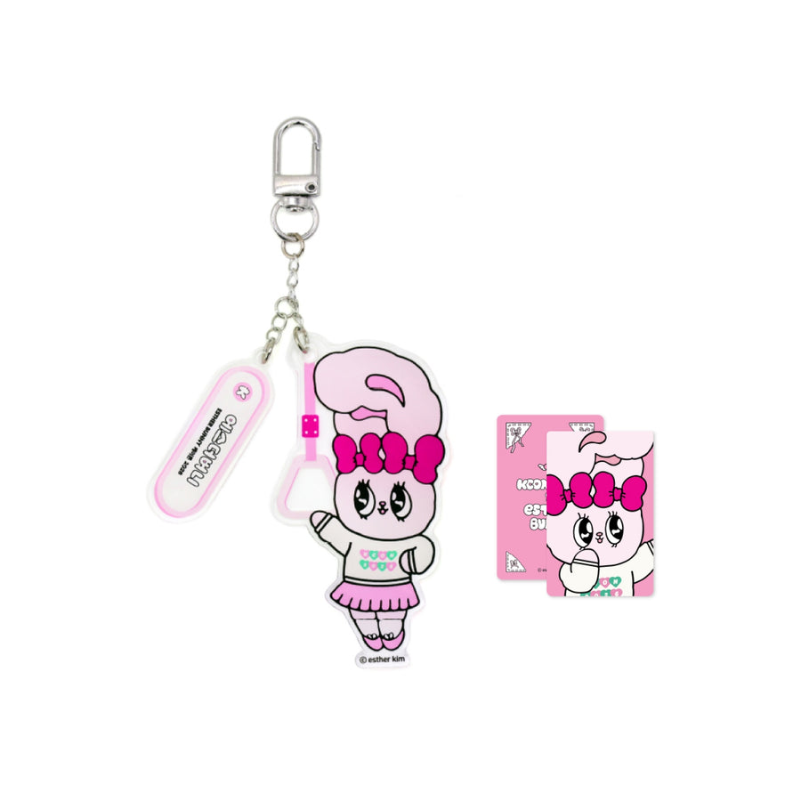 Esther Bunny - Porte-clés Métro - KCON 2026 Pop-Up Official MD