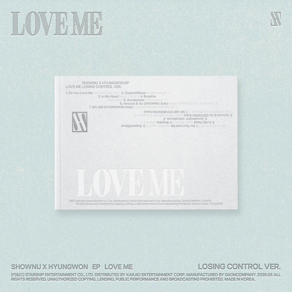 Shownu X Hyungwon Shownu X Hyungwon - Love Me - Losing Control Ver. - EP Album