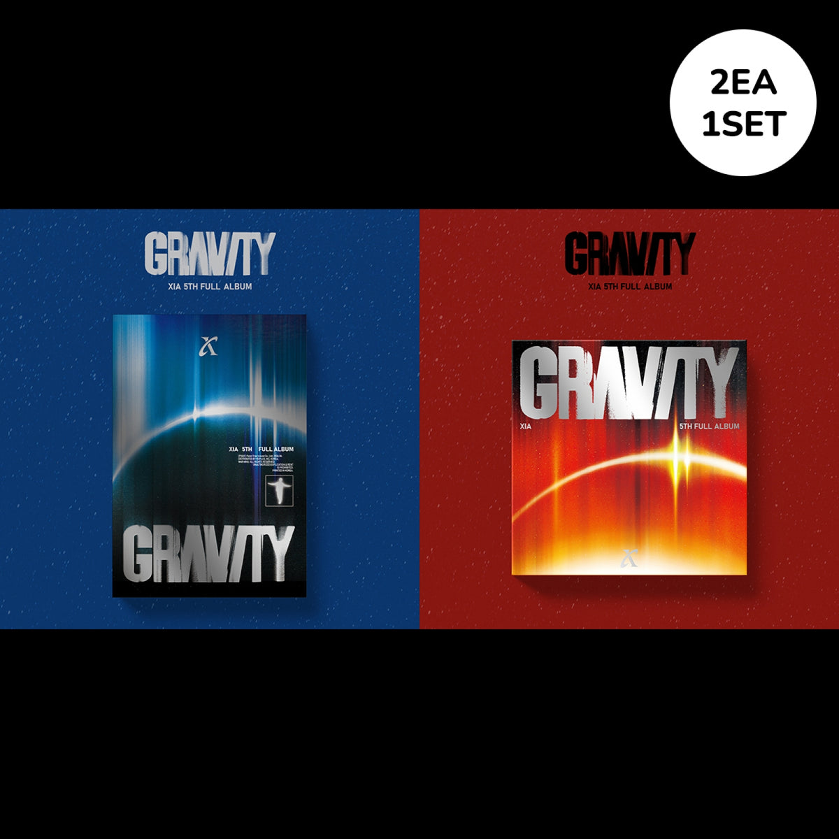 XIA (Kim Jun Su) XIA (Kim Jun Su) - GRAVITY - Cosmic Ver. + Orbit Ver. - 5e Album Régulier (Set d