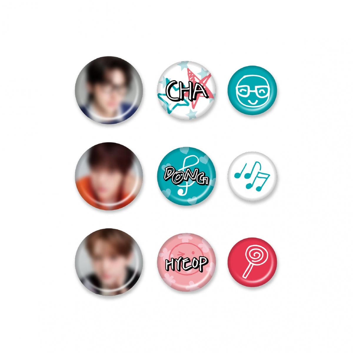 DRIPPIN DRIPPIN - Pin Button Set - Dugeundae Pop-up Ver. - MD Officiel