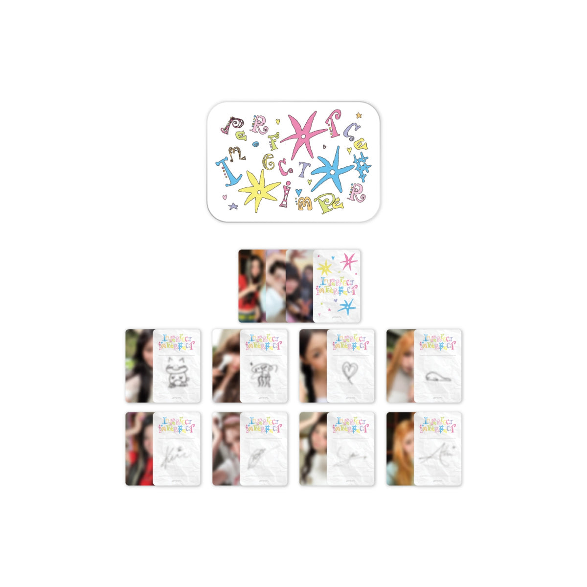 FIFTY FIFTY FIFTY FIFTY - Tin Case Photocard Set - Imperfect-I'mperfect - Official MD
