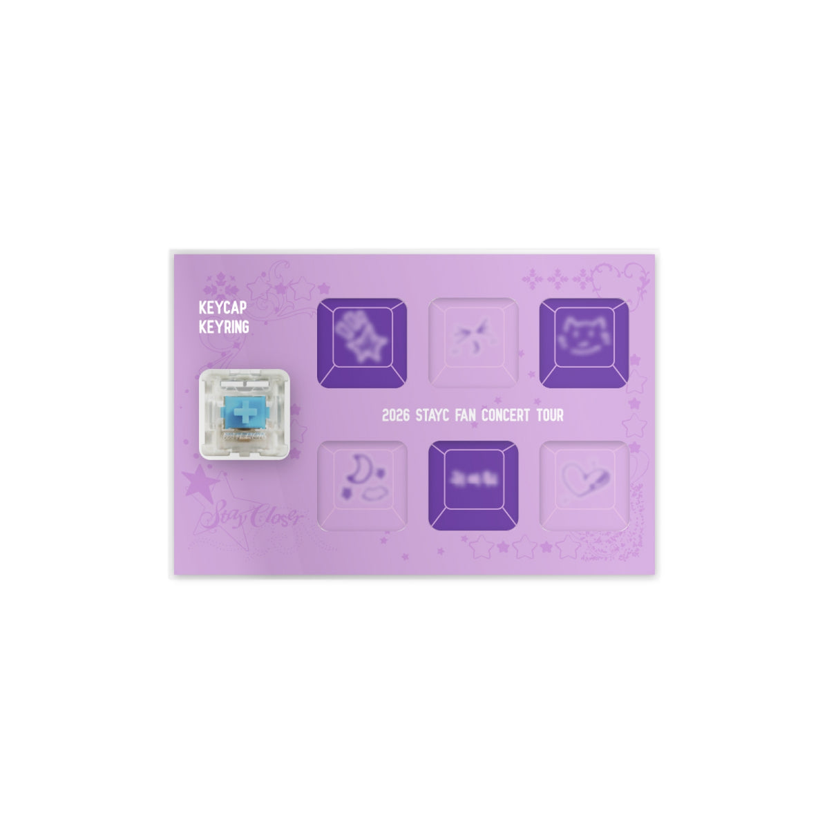 STAYC STAYC - Keycap Keyring Set - STAY CLOSER Tour - Official MD