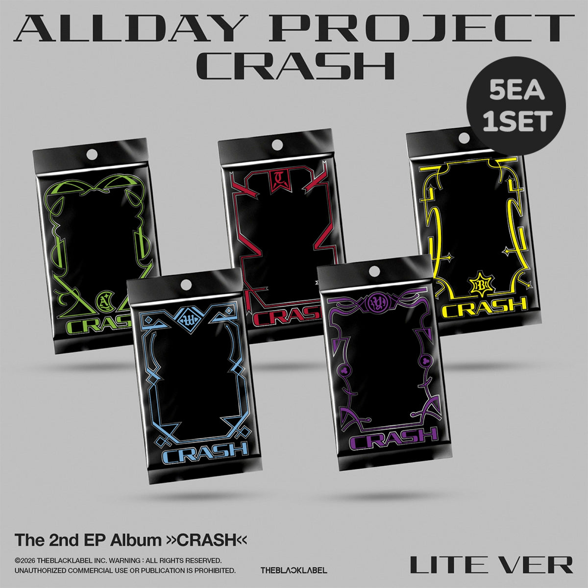 ALL DAY PROJECT ALL DAY PROJECT - CRASH - LITE Ver. - EP Album (5-Album Set)