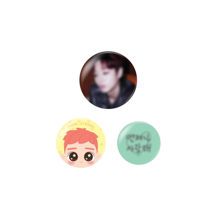 Park Ji Hoon - Pin Button Set (11 pcs) - Official MD