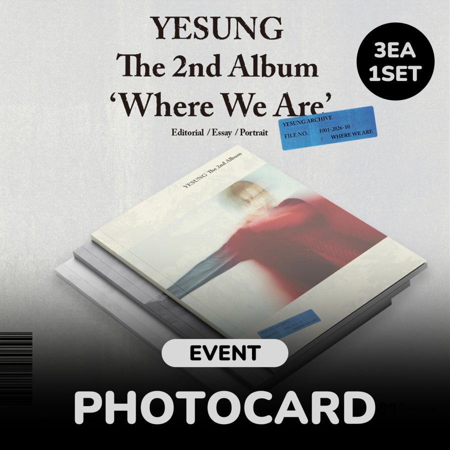 Yesung - Where We Are - Photobook Ver. - 2nd Regular Album (Set de 3 Albums)