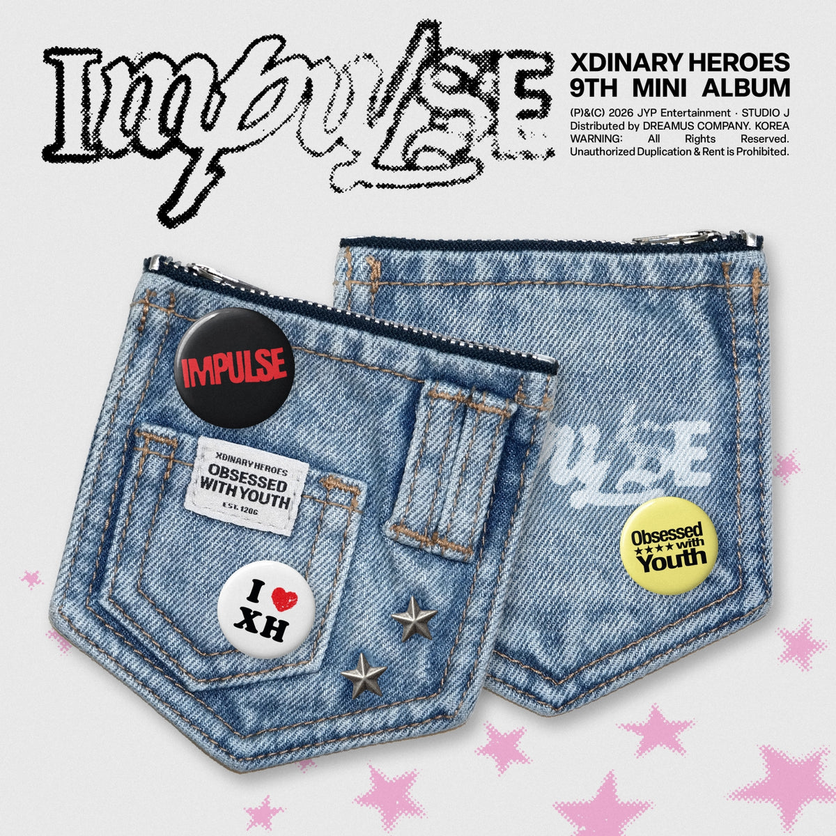 XDINARY HEROES XDINARY HEROES - IMPULSE - Mini Album (Denim Pouch Ver.)