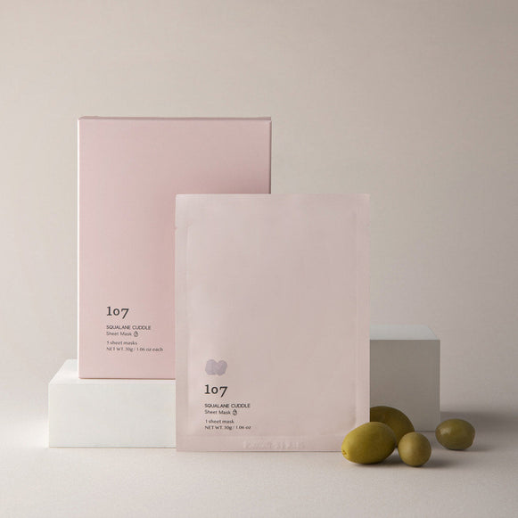 107 Squalane Cuddle Sheet Mask disponible sur Ma petite Coree, ton Eshop 100% K-beauty en direct de Seoul