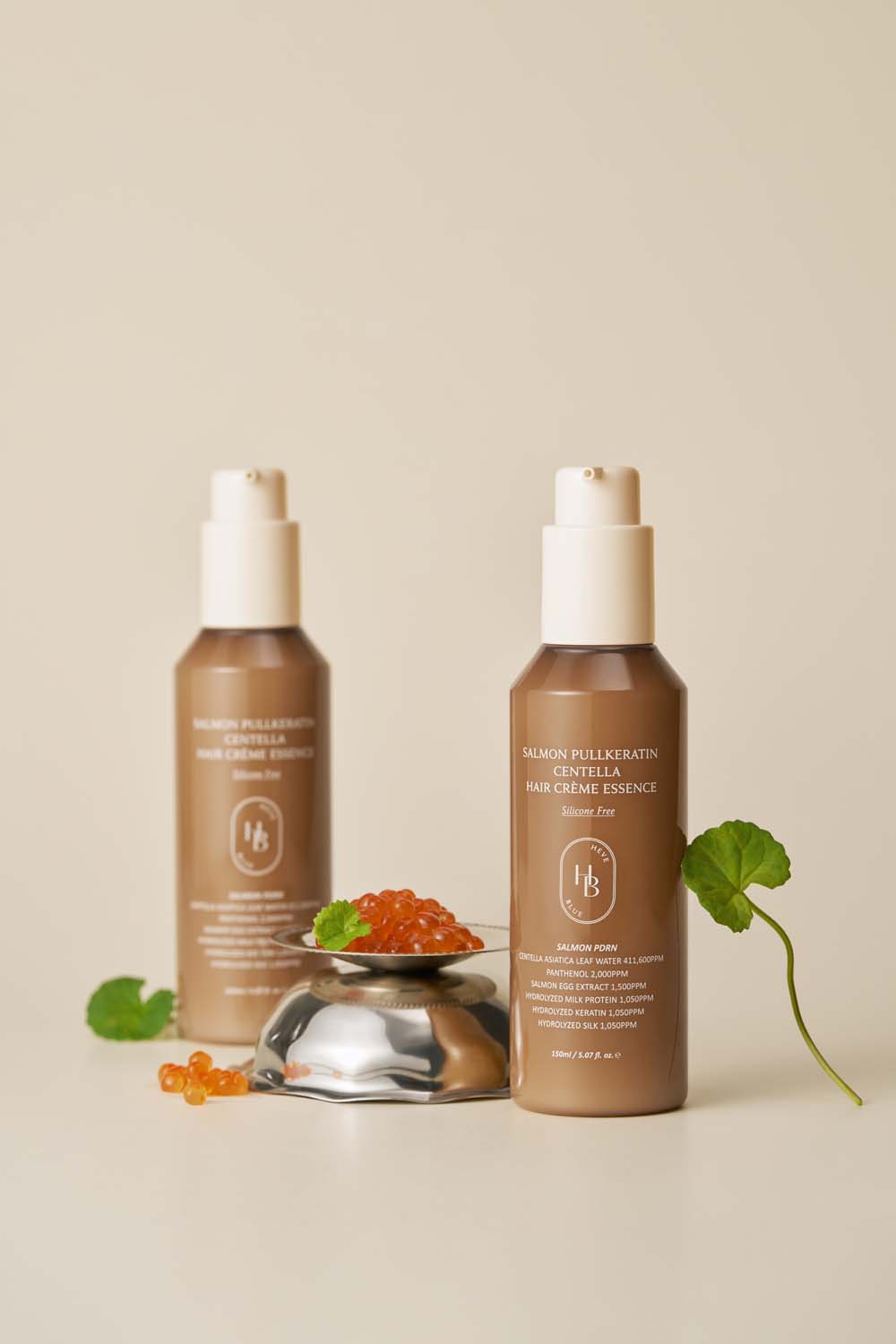 HEVEBLUE Crème Essence Cheveux Salmon Kératine Centella