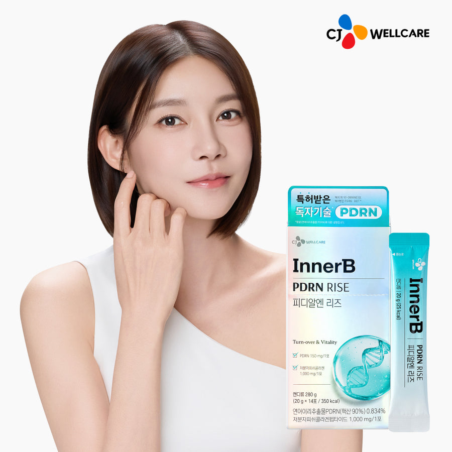 INNERB CJ INNERB Edible PDRN Riz Stick Jelly Collagène Low-Molecular Hyaluronique Mucin 14 sticks jelly
