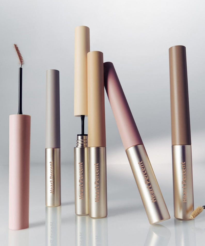 HEART PERCENT Dot On Mood Fake Up Brow Cara pour des sourcils parfaits en nuances variées, maquillage élégant et moderne pour chaque style.