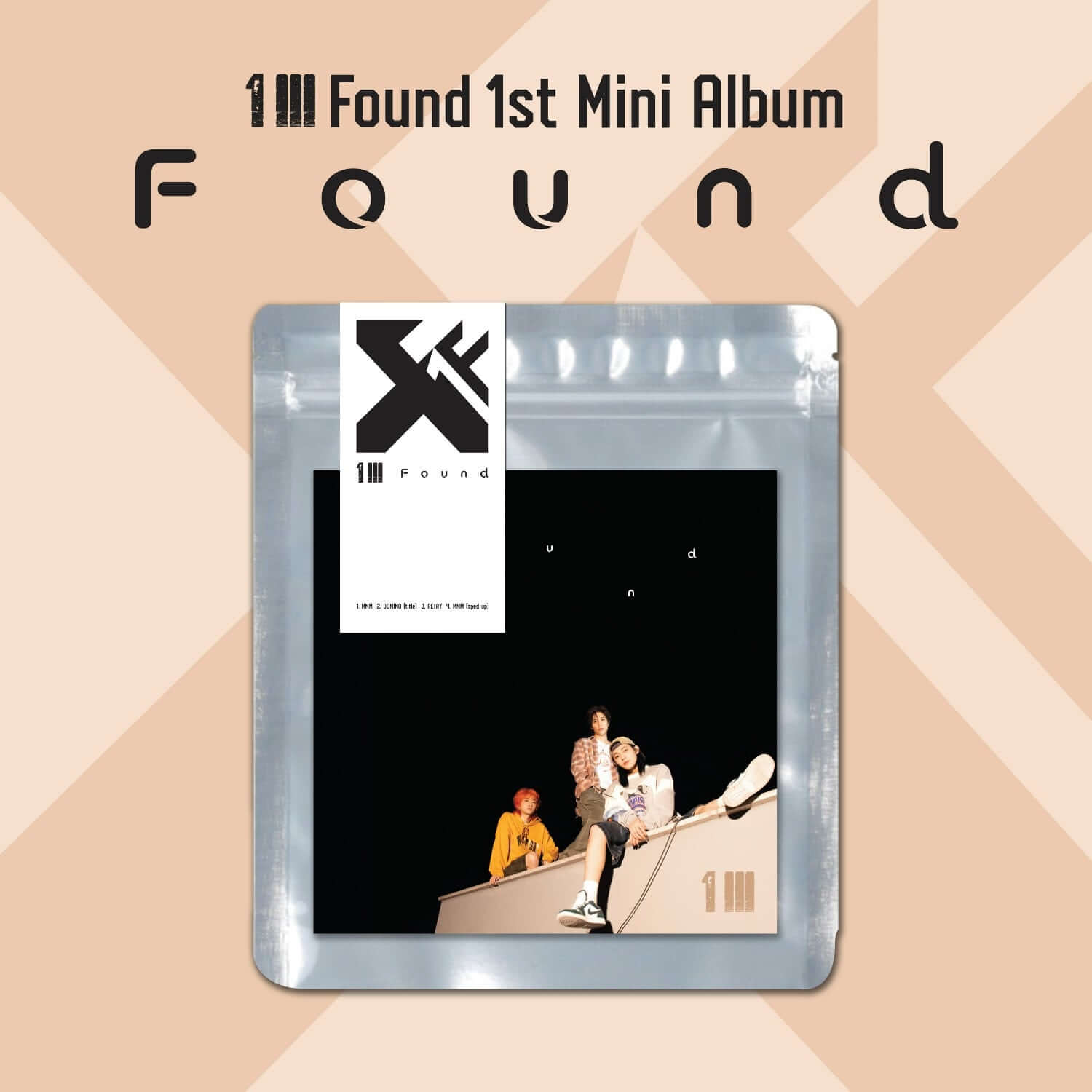 13FOUND - 1st Mini Album [FOUND] - Album Kpop : visuel couverture du mini-album, groupe 13FOUND en photo
