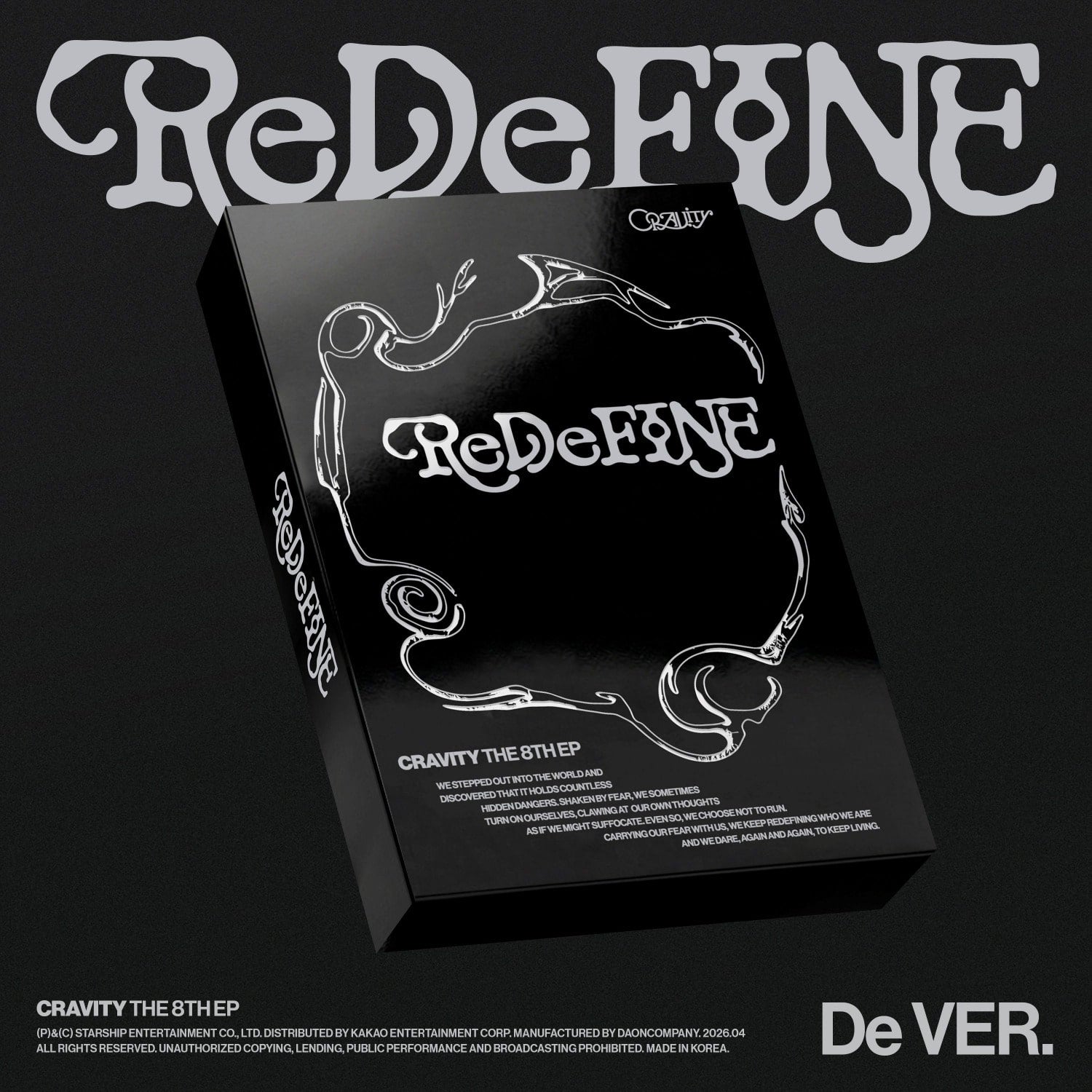 CRAVITY - CRAVITY THE 8TH EP [ReDeFINE] (De VER.) (Limited) - Album Kpop Ma Petite Corée