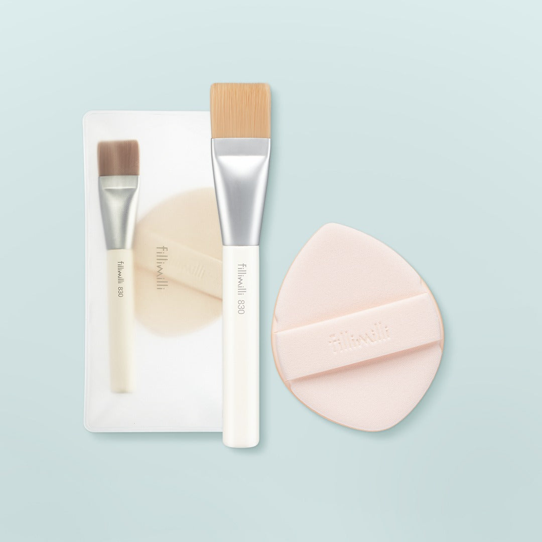 FILLIMILLI Sleek Fit Brush 830 & Puff Duo