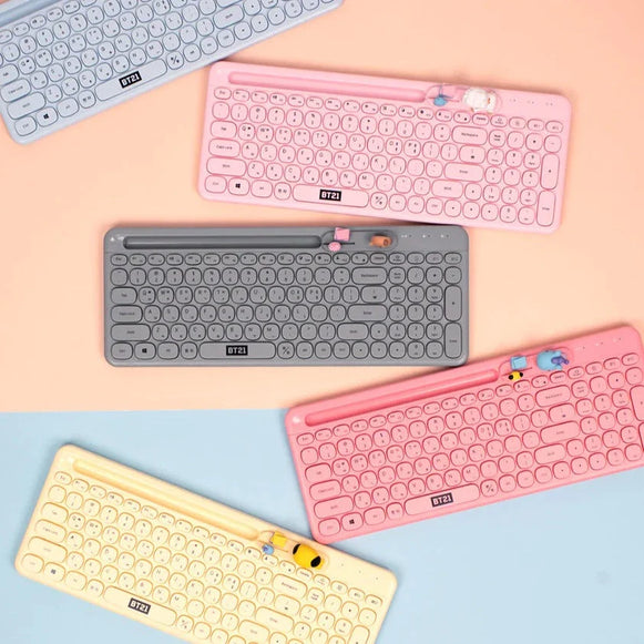 LINEFRIENDS BT21 Clavier My Little Buddy Multi-Pairing Bluetooth Wireless Keyboard en stock sur Ma Petite Corée