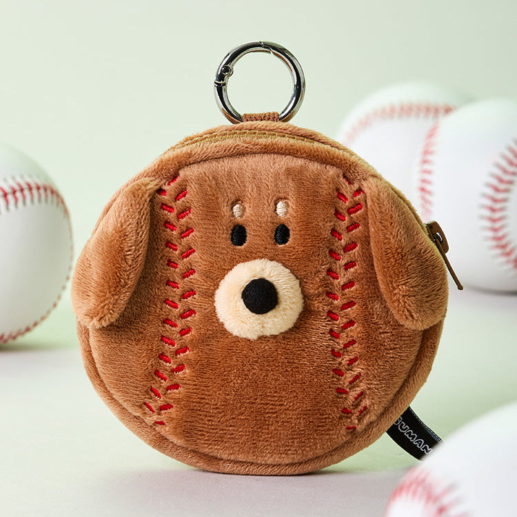 BT21  Joguman Woody Baseball Mini Pouch