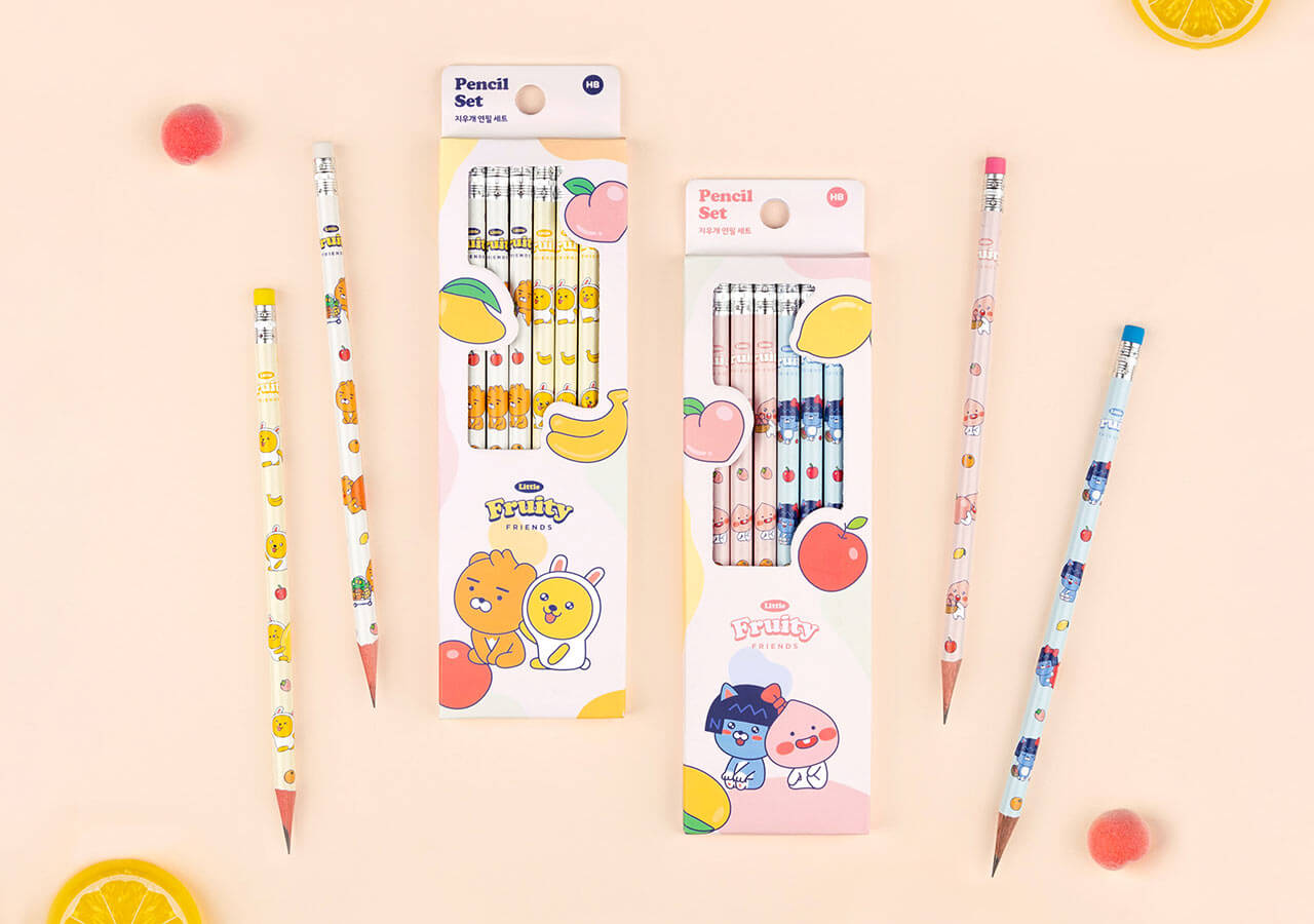 Set Set Crayons Petite Apeach - Kakao Friends