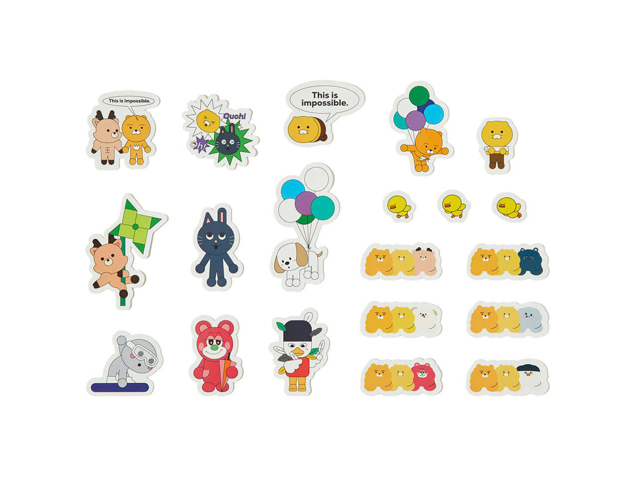 Pack Stickers Friends - Kakao Friends
