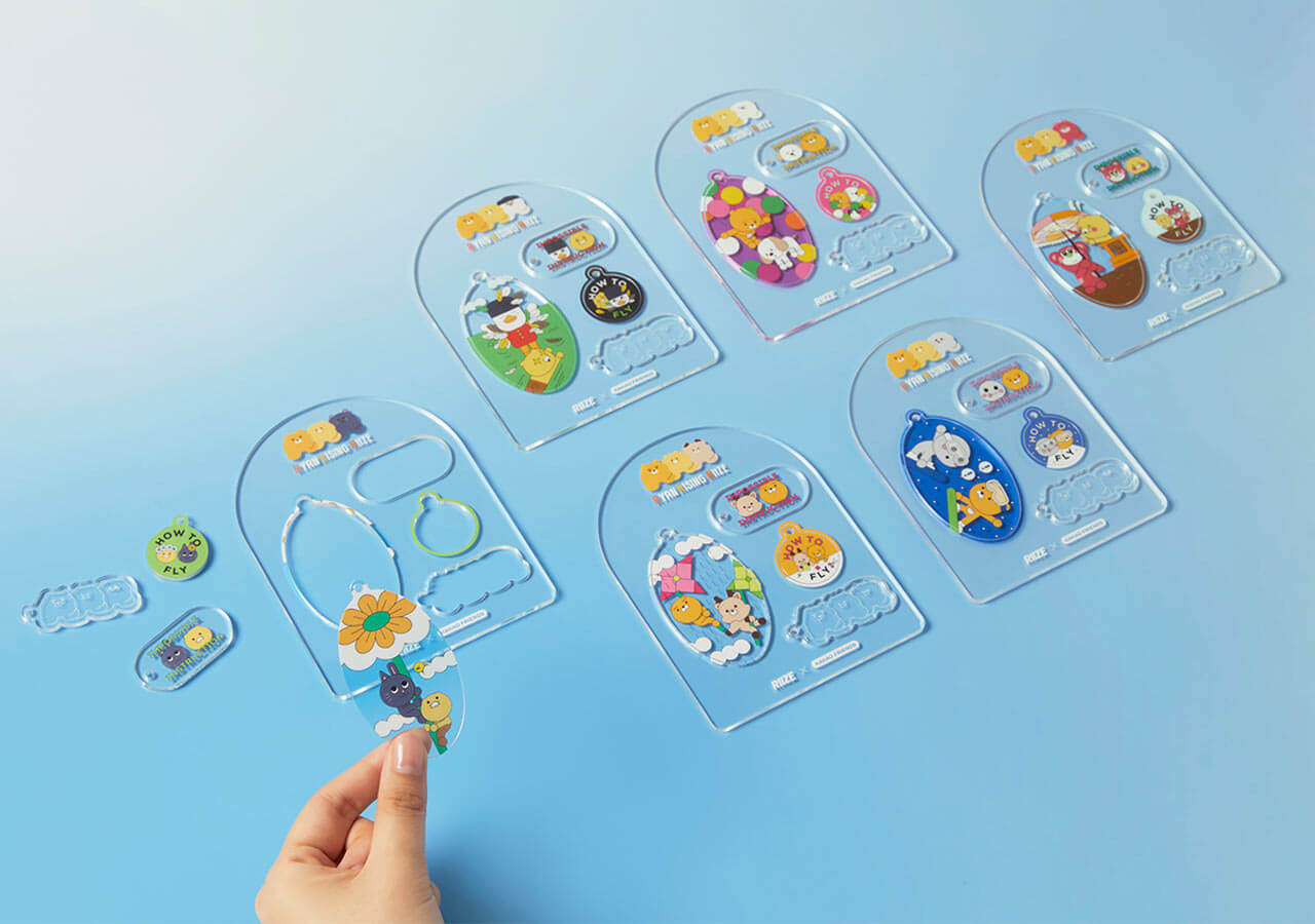 Porte-cles Acrylique Friends - Kakao Friends