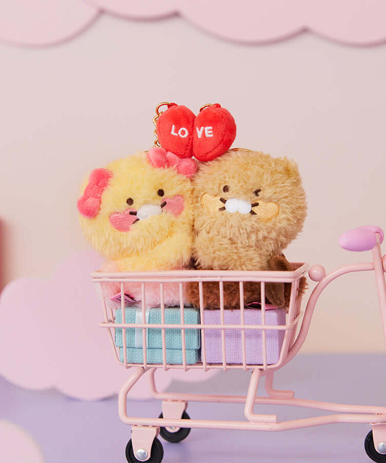 Set Peluche Porte-cles Chunsik - Kakao Friends