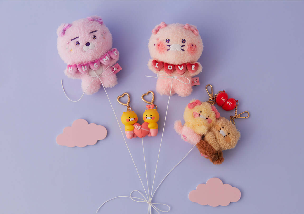 Set Peluche Porte-cles Chunsik - Kakao Friends