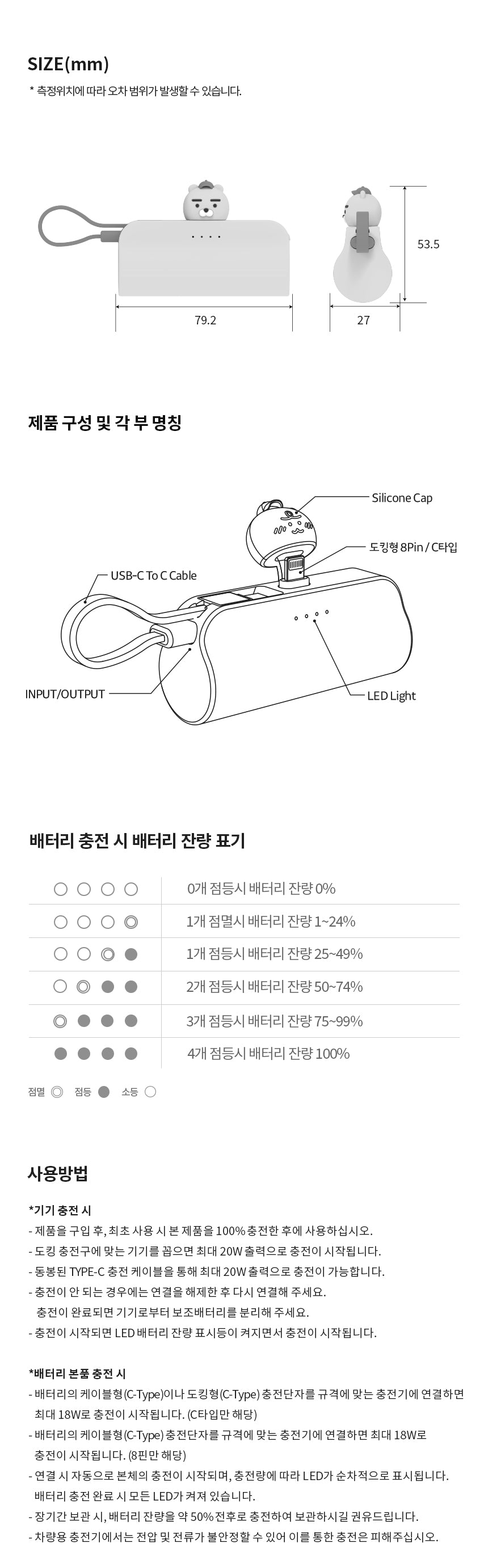 KAKAO FRIENDS - Casquette Batterie Externe Jordy Jaune - Detail 12