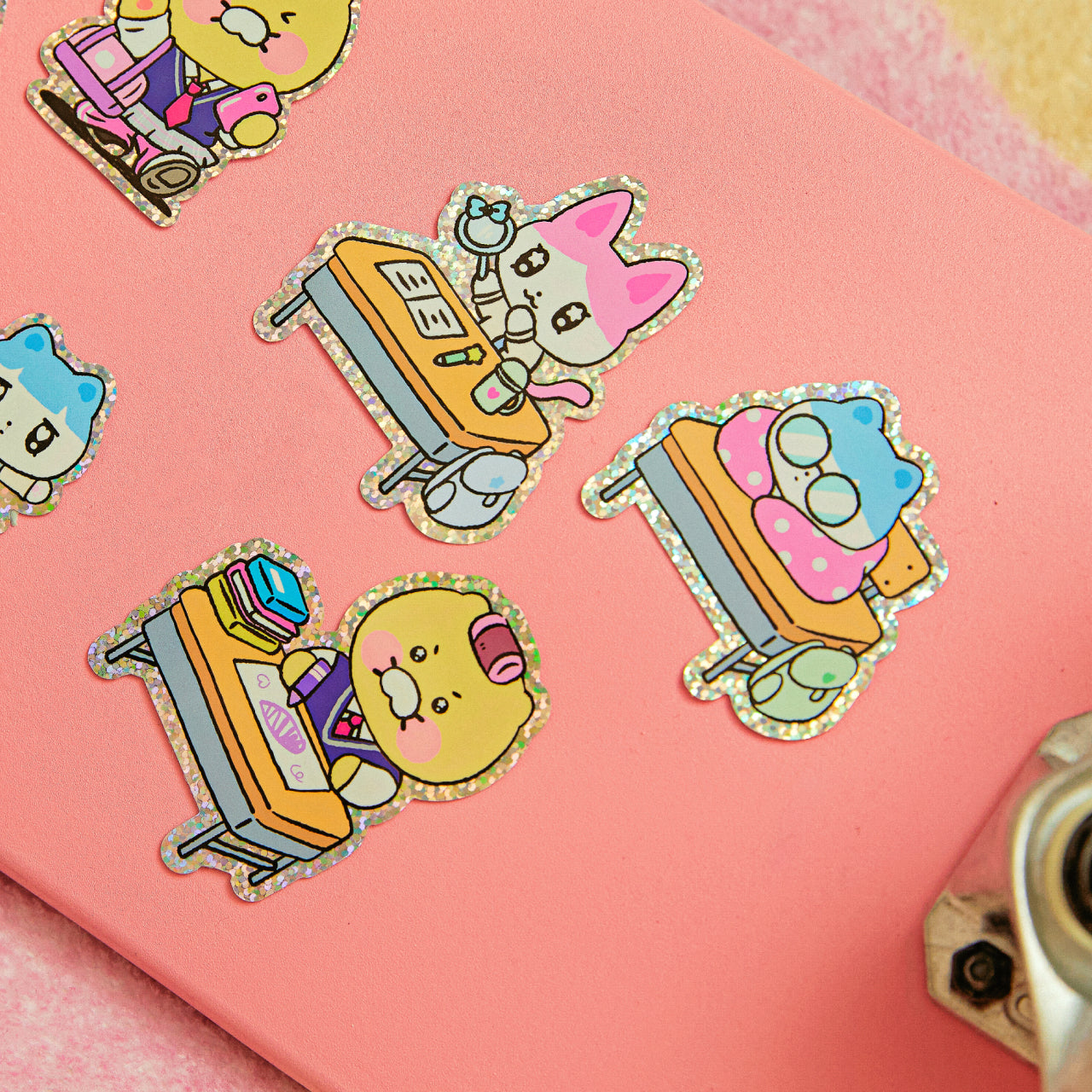 KAKAO FRIENDS - Autocollant(Rose) Friends