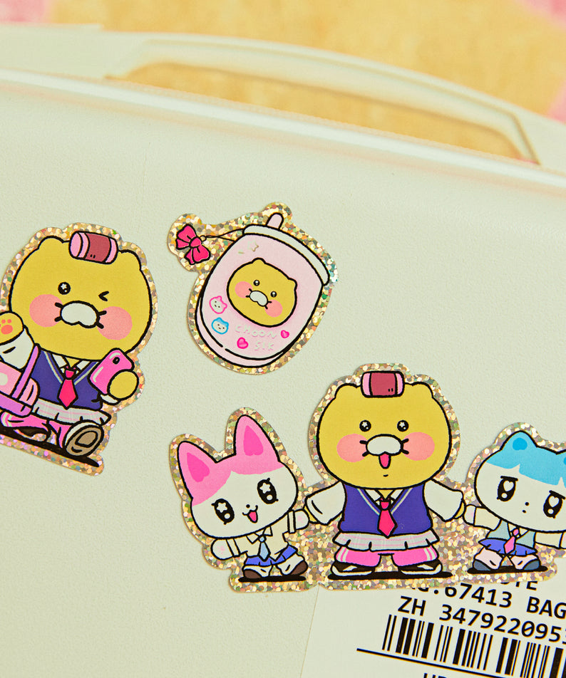 KAKAO FRIENDS - Autocollant(Bleu) Friends