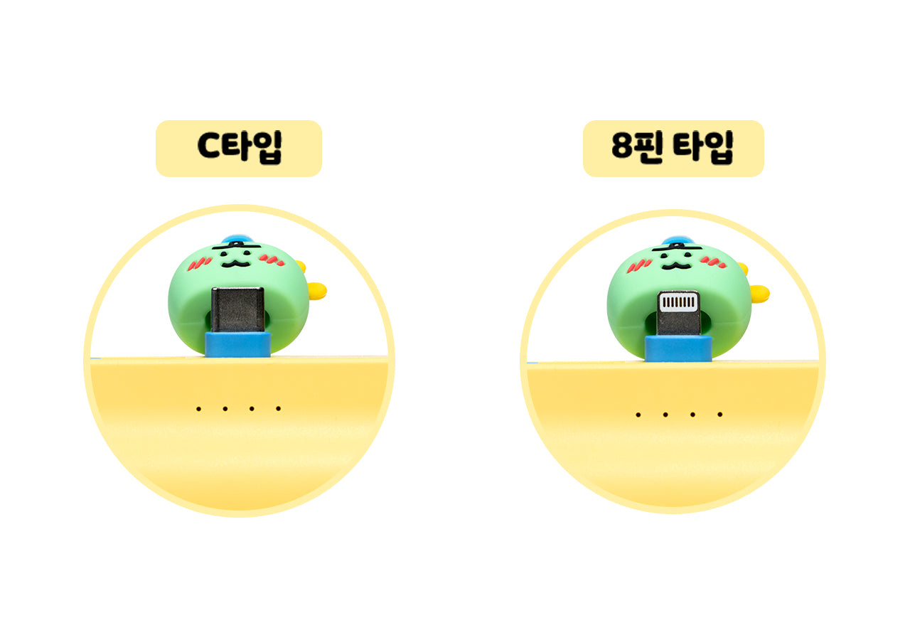 KAKAO FRIENDS - Casquette Batterie Externe Jordy Jaune - Detail 10