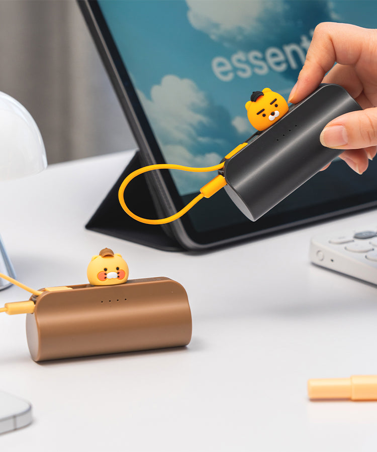 KAKAO FRIENDS - Casquette Batterie Externe Ryan Gris - Detail 4