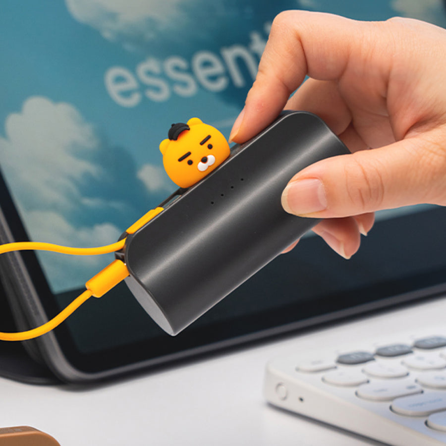 KAKAO FRIENDS - Casquette Batterie Externe Ryan Gris