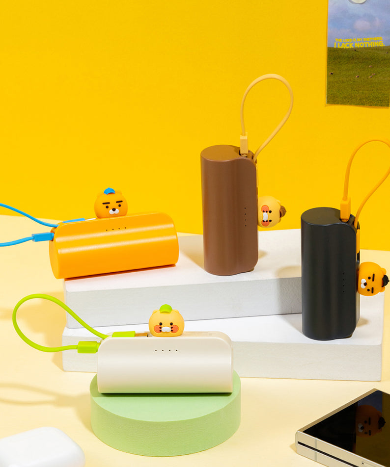 KAKAO FRIENDS - Casquette Batterie Externe Ryan Gris