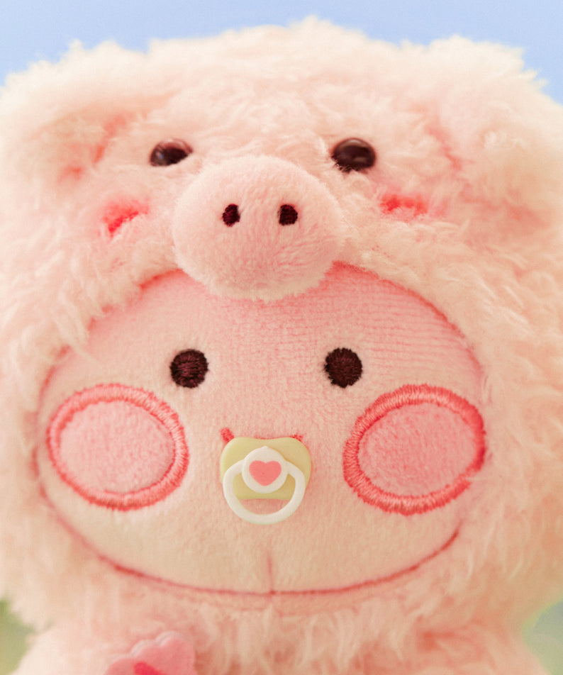KAKAO FRIENDS - FRIENDZOO Porte-cles Peluche Little Apeach