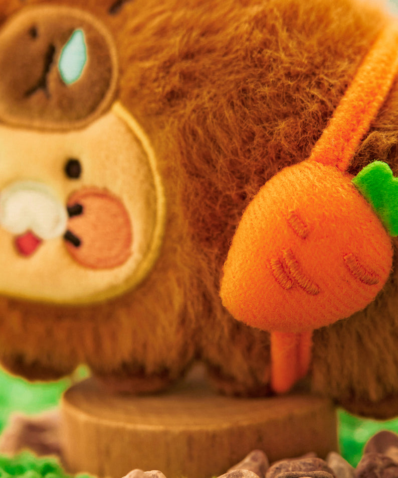 KAKAO FRIENDS - FRIENDZOO Porte-cles Peluche Chunsik
