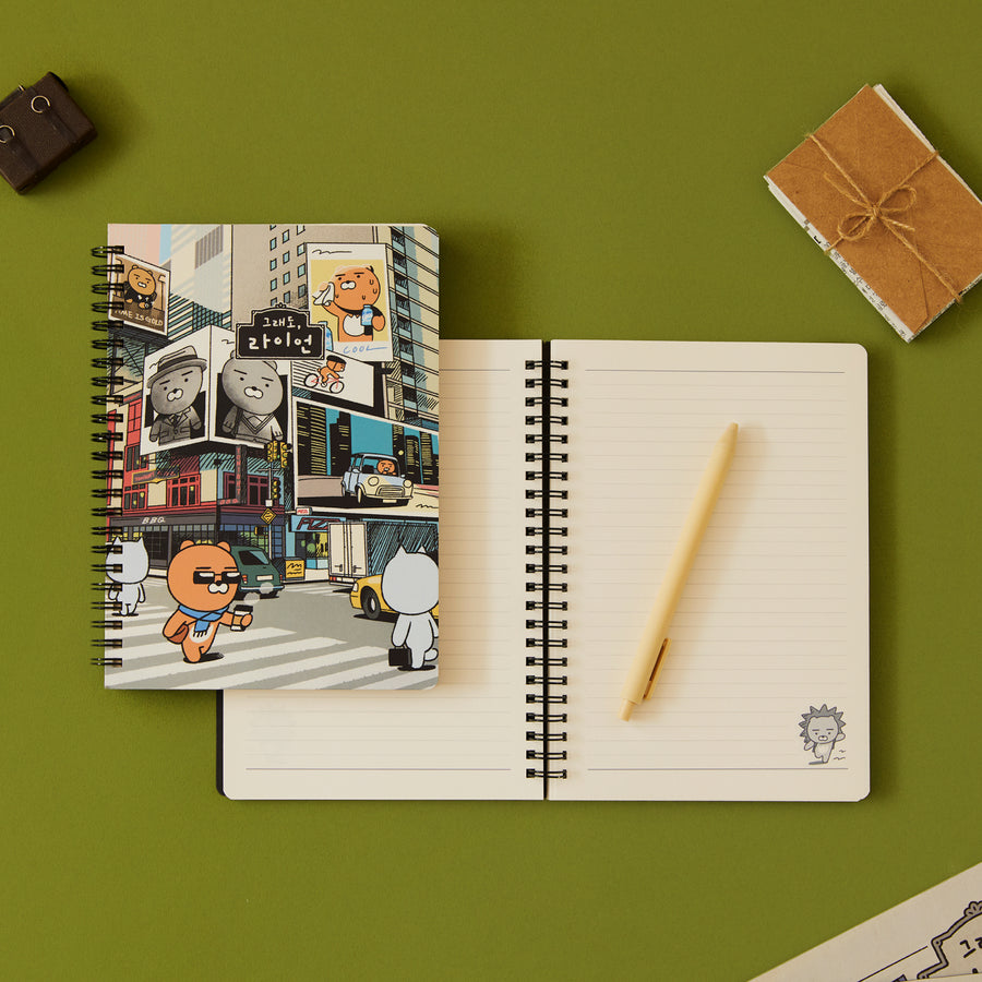 KAKAO FRIENDS - Ryan Carnet(Gris) Ryan