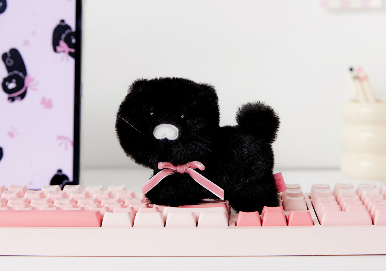 KAKAO FRIENDS - Noir MiniPorte-cles Peluche Chunsik - Detail 4