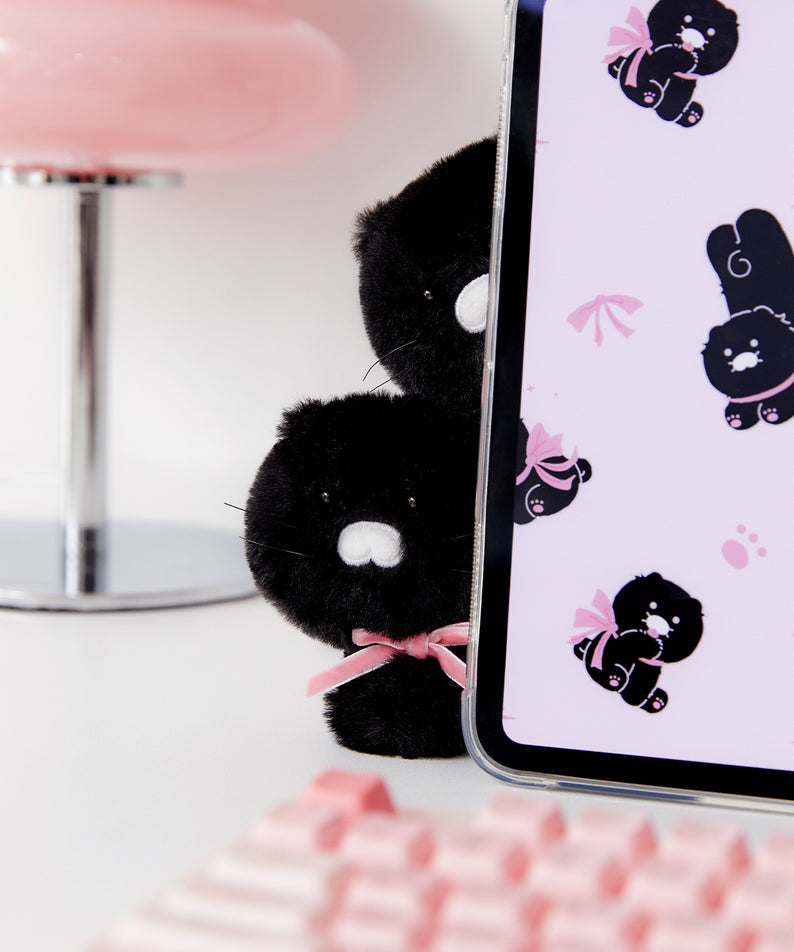 KAKAO FRIENDS - Noir MiniPorte-cles Peluche Chunsik - Detail 7