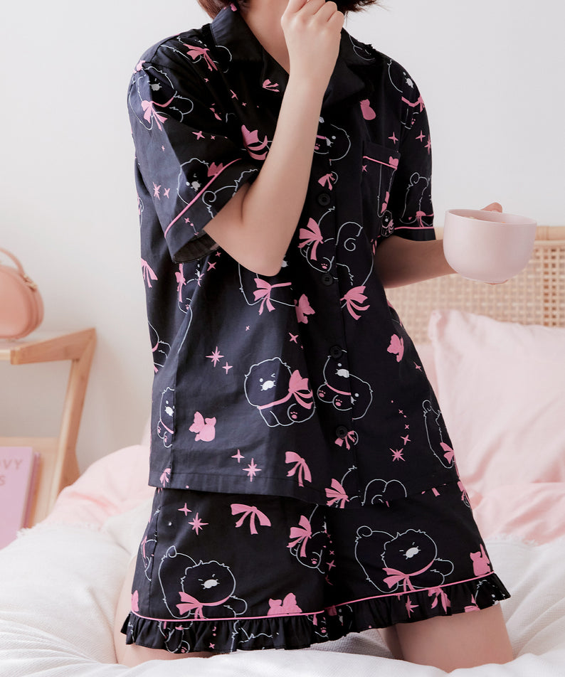 KAKAO FRIENDS - Noir Lovely Femme Pyjama Chunsik - Detail 7