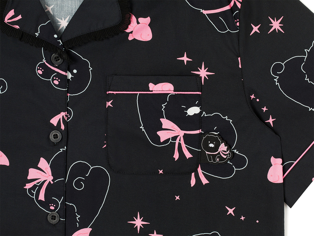 KAKAO FRIENDS - Noir Lovely Femme Pyjama Chunsik - Detail 19