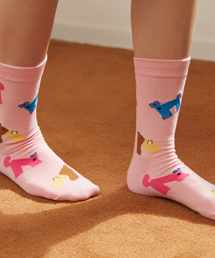 KAKAO FRIENDS - XFriends Chaussettes(Rose) Chunsik - Detail 3